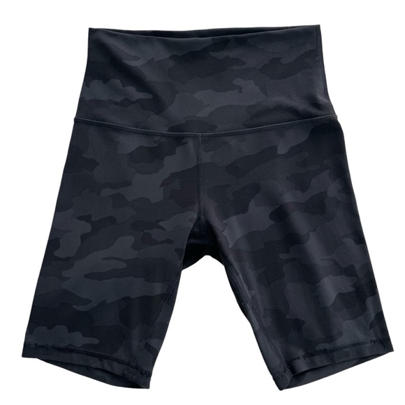 Lululemon Wunder Train High Rise Short 8" Camo Deep Coal - Picture 2 of 9